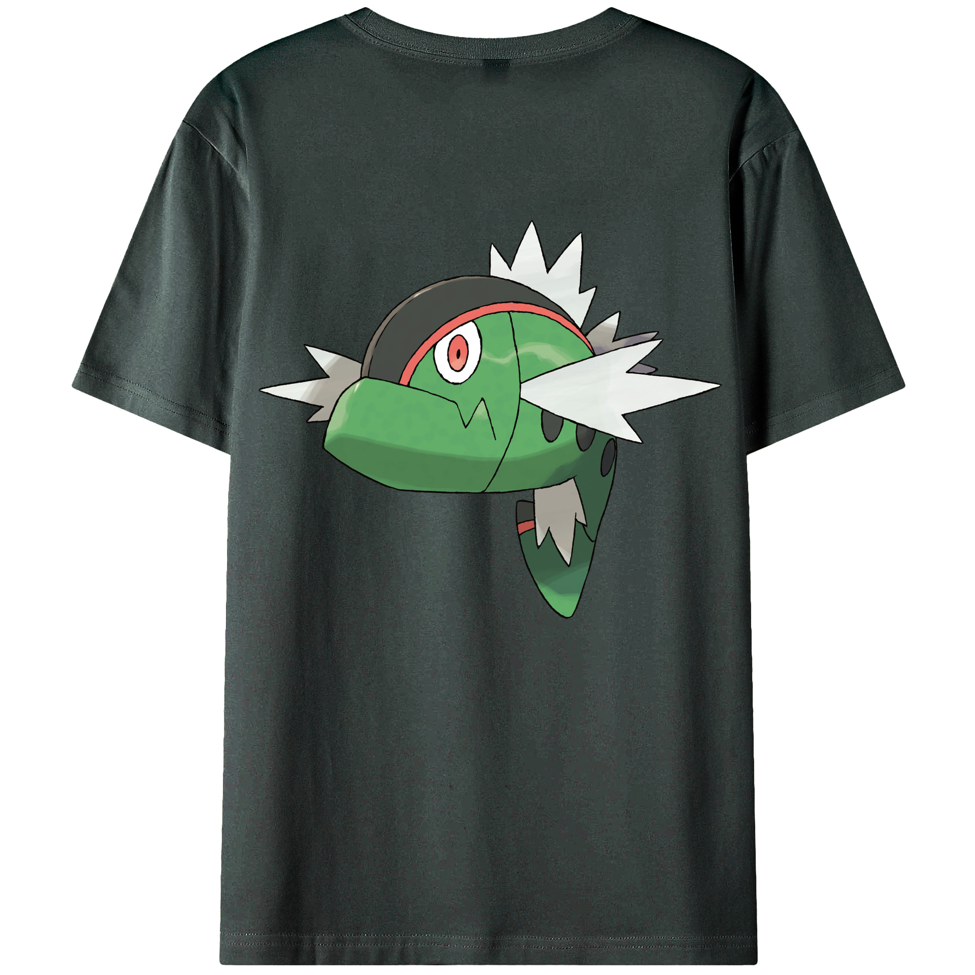 （画像用） ポケットモンスター Pokémon 綿100％ メンズ半袖Tシャツ（バックプリント） 通気性
